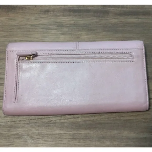 👉LAST CHANCE‼️ Vtg. COACH Soho Pleated Pink Leather Wallet - Picture 4 of 16